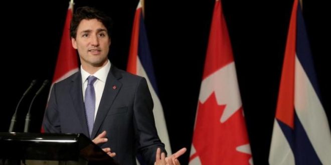 Canada's Prime Minister Justin Trudeau talks during a news conference in Havana, Cuba November 16, 2016. REUTERS/Enrique de la Osa