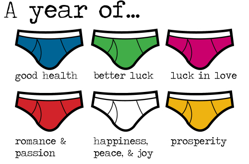 New Year's Eve Underwear Color Tradition: A Colorful Forecast for the Year  Ahead