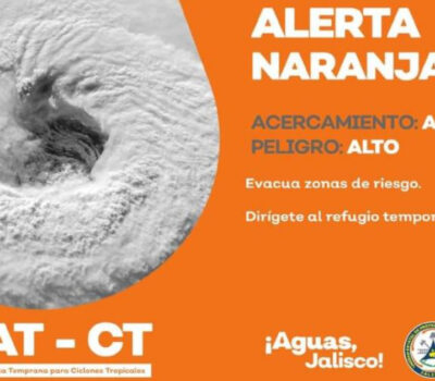 Puerto Vallarta en alerta naranja por el huracán Beatrice;  ¿Qué significa una alerta naranja?